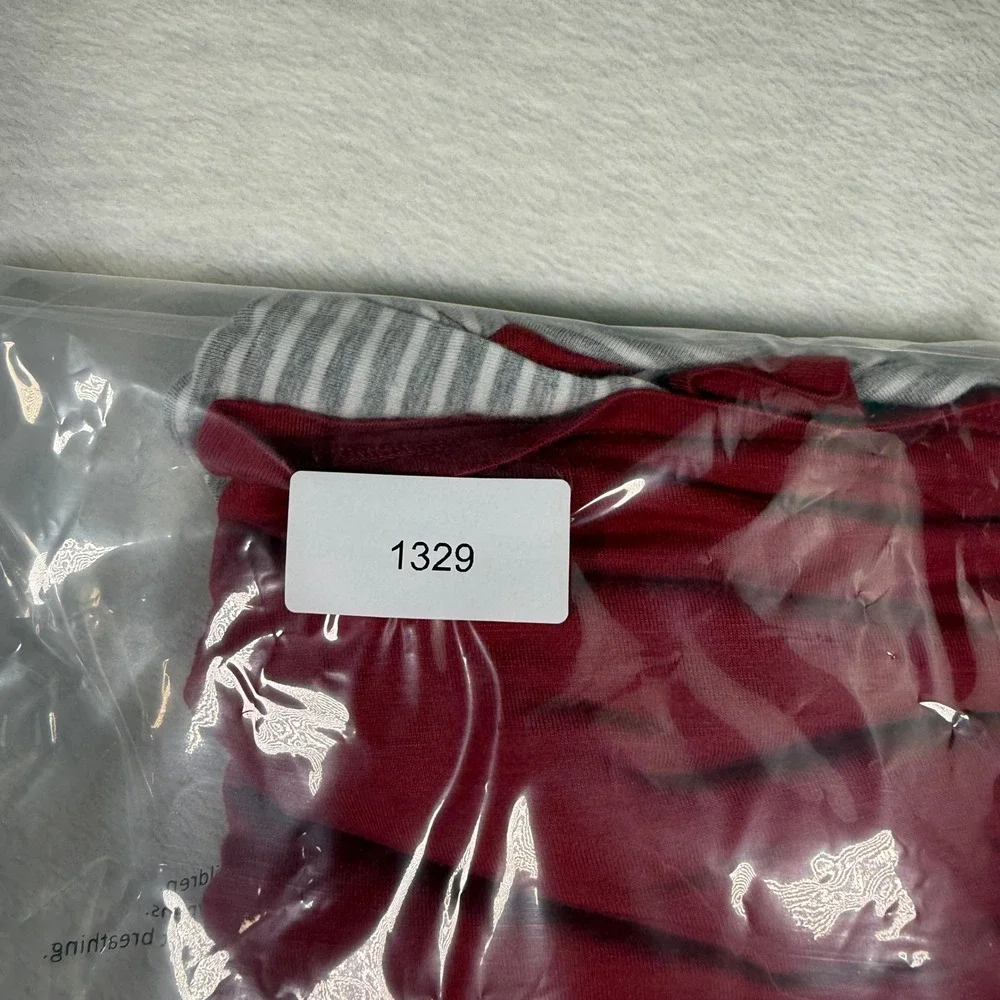 Gameday Couture Arkansas Razorbacks Womens Large Ringer Tee Shirt Red Gray - Picture 6 of 6
